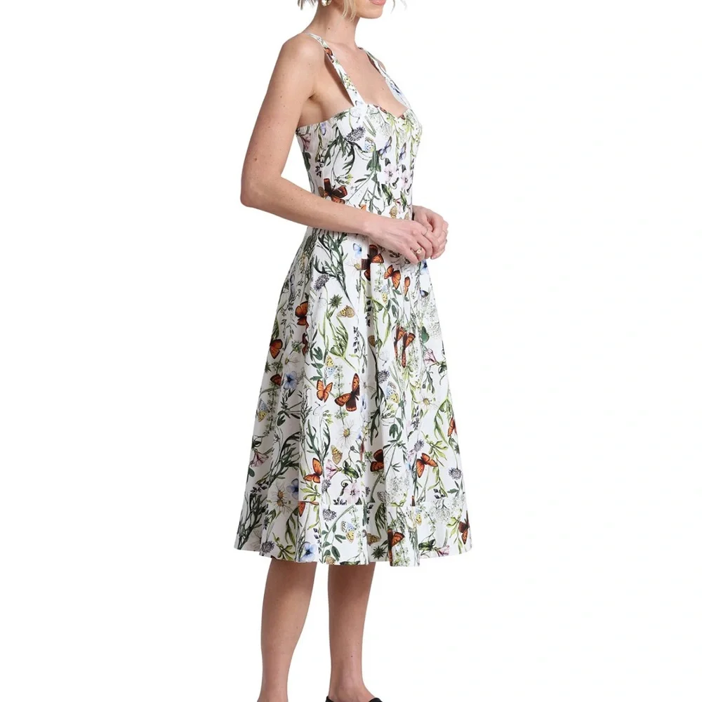 Avec Les Filles Floral/Butterfly Print Dress - Picture 7 of 7
